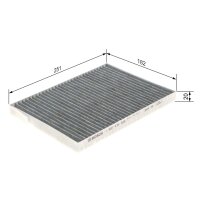 BOSCH 1 987 435 529 Filter, Innenraumluft