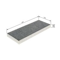 BOSCH 1 987 435 555 Filter, Innenraumluft