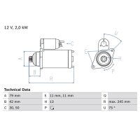 BOSCH 0 986 026 160 Starter