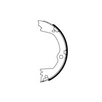 BOSCH 0 986 487 939 Bremsbackensatz, Feststellbremse