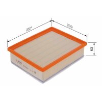 BOSCH F 026 400 496 Luftfilter