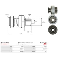 AS-PL SD1063 Freilaufgetriebe, Starter