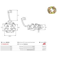 AS-PL SBH3024 Halter, Kohlebürsten