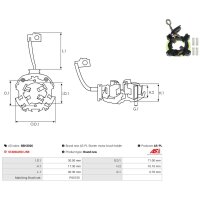 AS-PL SBH3026 Halter, Kohlebürsten