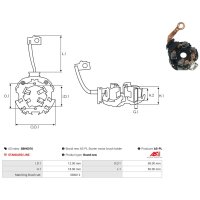 AS-PL SBH6016 Halter, Kohlebürsten