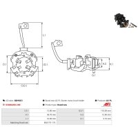 AS-PL SBH9031 Halter, Kohlebürsten