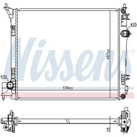 NISSENS 637664 Kühler, Motorkühlung