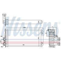 NISSENS 707083 Wärmetauscher, Innenraumheizung
