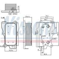 NISSENS 90783 Ölkühler, Motoröl