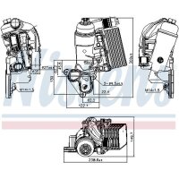 NISSENS 90953 Ölkühler, Motoröl