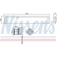 NISSENS 95554 Trockner, Klimaanlage
