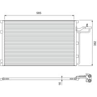 VALEO 814416 Kondensator, Klimaanlage