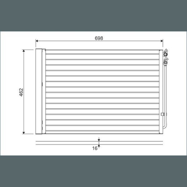 VALEO 814410 Kondensator, Klimaanlage