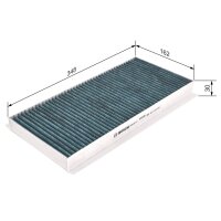 BOSCH 0 986 628 516 Filter, Innenraumluft