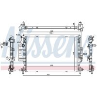 NISSENS 606215 Kühler, Motorkühlung