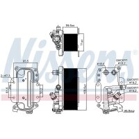 NISSENS 90936 Ölkühler, Automatikgetriebe