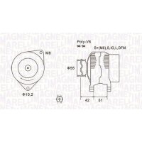 MAGNETI MARELLI 063732126010 Generator