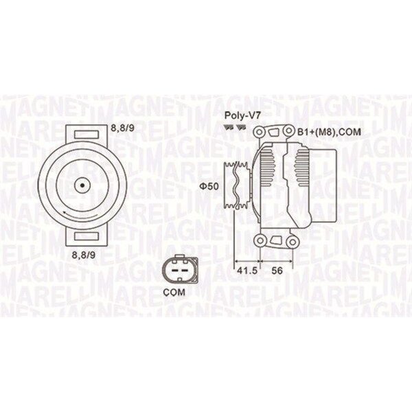 MAGNETI MARELLI 063732108010 Generator
