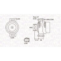 MAGNETI MARELLI 063732108010 Generator