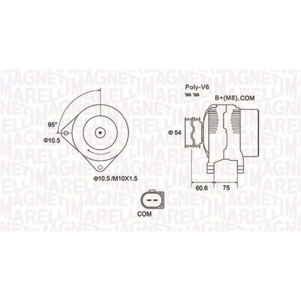 MAGNETI MARELLI 063732051010 Generator