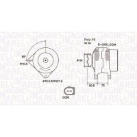 MAGNETI MARELLI 063732051010 Generator