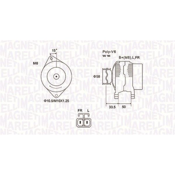 MAGNETI MARELLI 063732020010 Generator