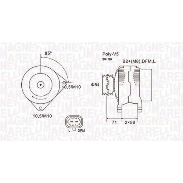 MAGNETI MARELLI 063731973010 Generator