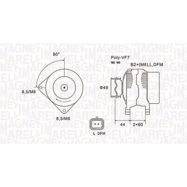 MAGNETI MARELLI 063731877010 Generator