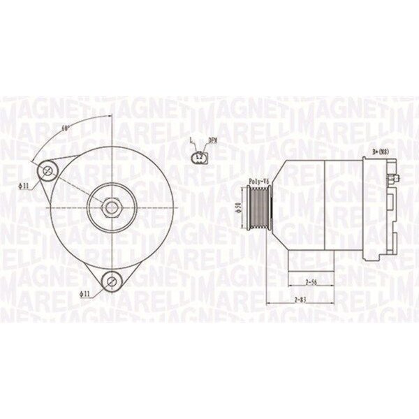 MAGNETI MARELLI 063731872010 Generator
