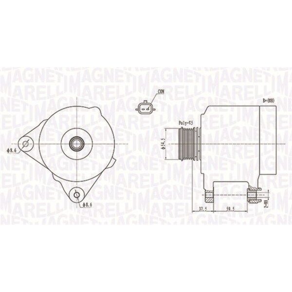 MAGNETI MARELLI 063731860010 Generator