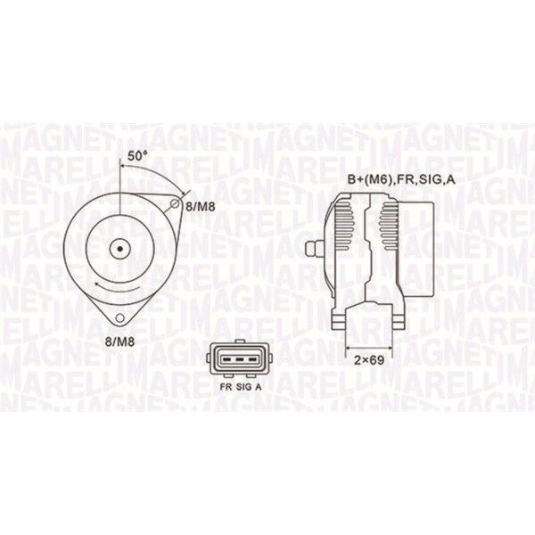 MAGNETI MARELLI 063731857010 Generator