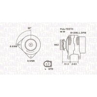MAGNETI MARELLI 063731820010 Generator