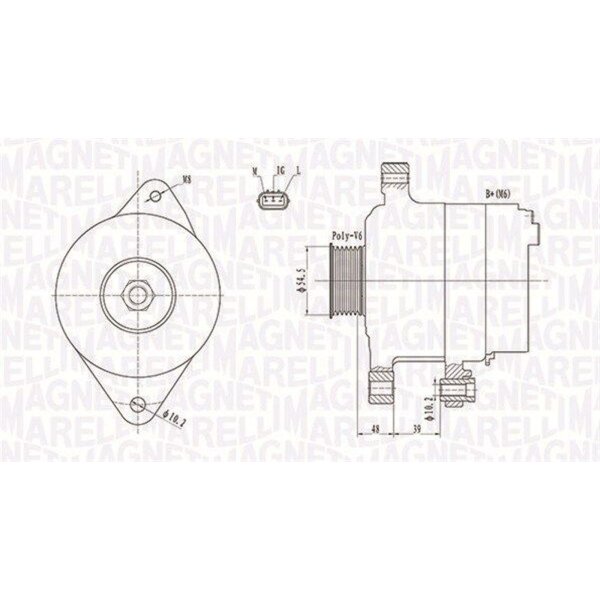 MAGNETI MARELLI 063731800010 Generator