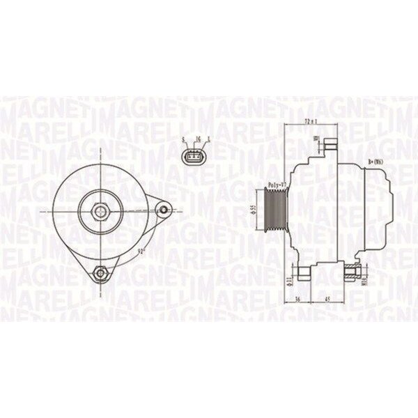 MAGNETI MARELLI 063731792010 Generator
