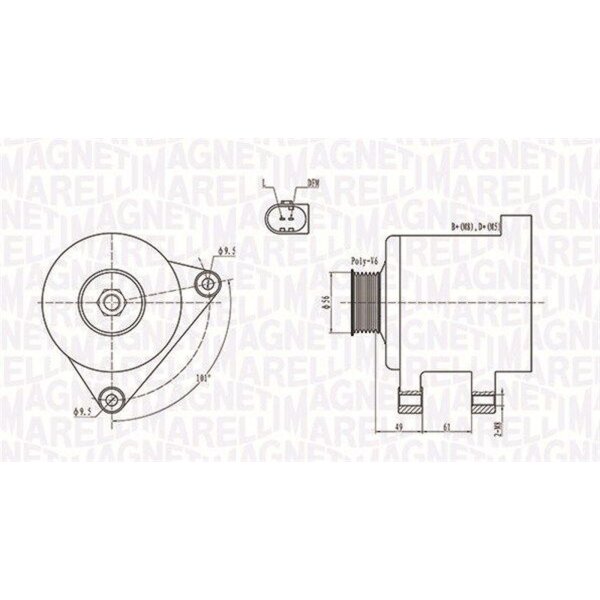 MAGNETI MARELLI 063731782010 Generator