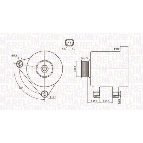 MAGNETI MARELLI 063731761010 Generator