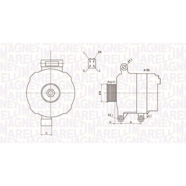 MAGNETI MARELLI 063731728010 Generator