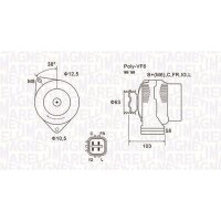 MAGNETI MARELLI 063731727010 Generator