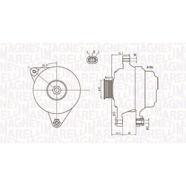 MAGNETI MARELLI 063731703010 Generator