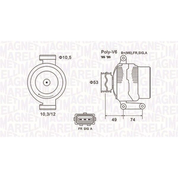 MAGNETI MARELLI 063731638010 Generator