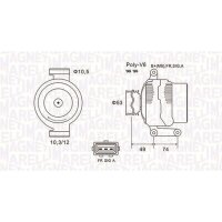 MAGNETI MARELLI 063731638010 Generator