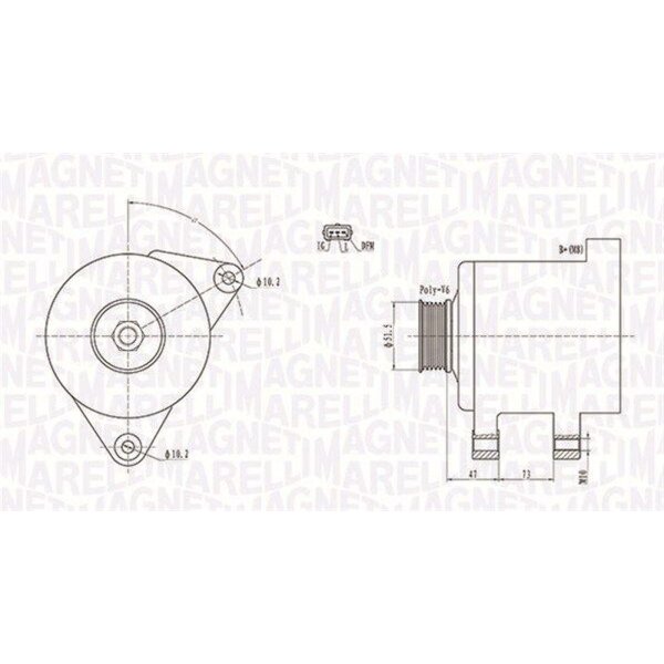 MAGNETI MARELLI 063731569010 Generator