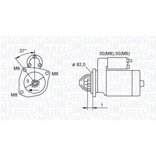 MAGNETI MARELLI 063721389010 Starter