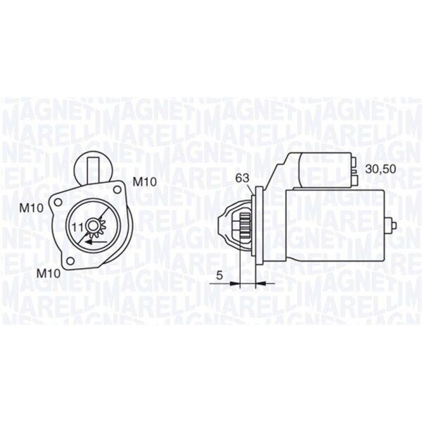 MAGNETI MARELLI 063721377010 Starter