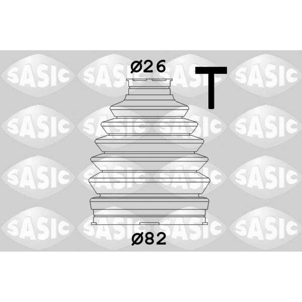 SASIC 1906063 Faltenbalgsatz, Antriebswelle
