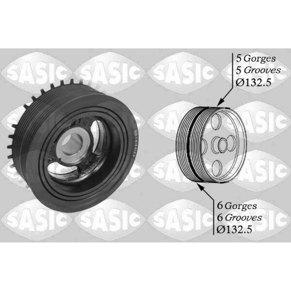 SASIC 2156068 Riemenscheibe, Kurbelwelle