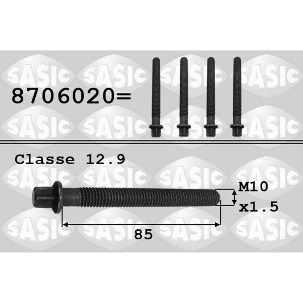 SASIC 8706020 Riemenscheibenschraube