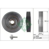Schaeffler INA 544 0090 20 Riemenscheibe, Kurbelwelle
