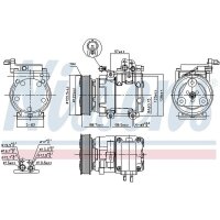 NISSENS 890129 Kompressor, Klimaanlage