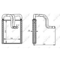 NRF 54335 Wärmetauscher, Innenraumheizung